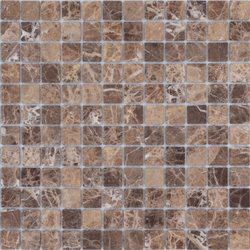 Мозаика LeeDo: Pietrine - Emperador Dark матовая 29,8x29,8x0,4 см (чип 23x23x4 мм)
