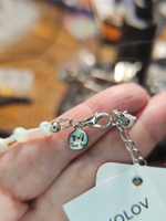 Чокер ручной работы из перламутра и бисера "На удачу"