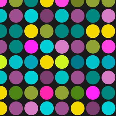 яркий разноцветный горох на черном фоне