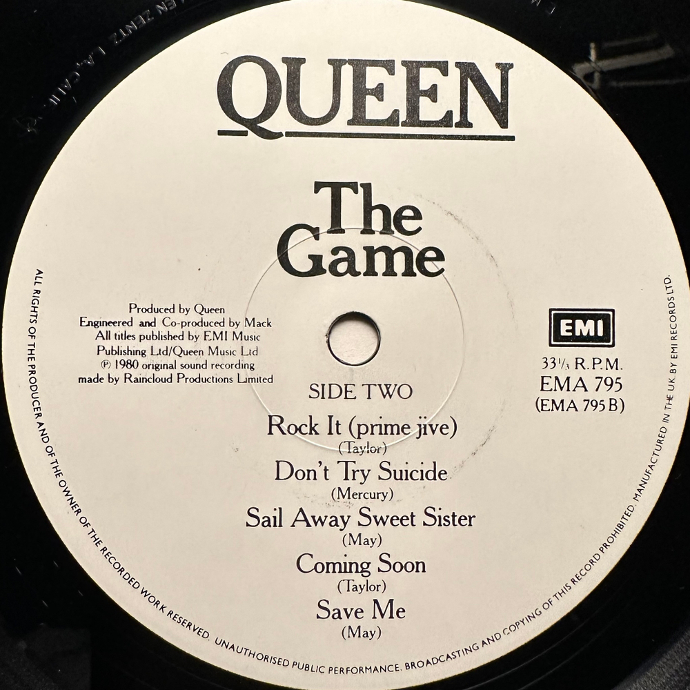 Queen - The Game (Англия 1980г.)