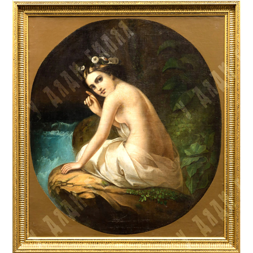 Н/х. Купальщица. Холст, масло. Конец XIX века. Россия.