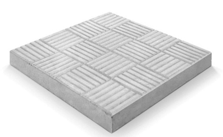 Плитка тротуарная Шахматы 300х300х30мм серый