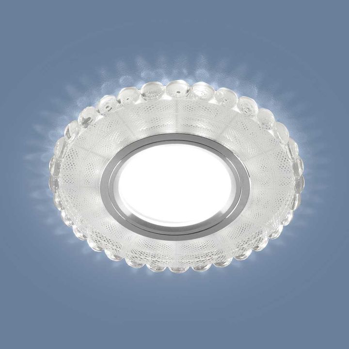 Встраиваемый светильник Elektrostandard 2245 MR16 SL/WH зеркальный/белый a047758