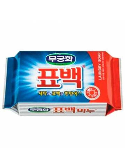Мыло хозяйственное с отбеливающим и пятновыводящим эффектом для стирки цветного белья 230 г Mukunghwa