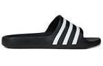 Adidas Adilette Aqua thick-soled outer wear one-piece rubber-soled quick-drying one-word slippers men's black