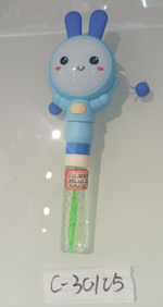 Мыльные пузыри Зайка-колотушка со светом 24 см, 2 цвета микс,, с-30105