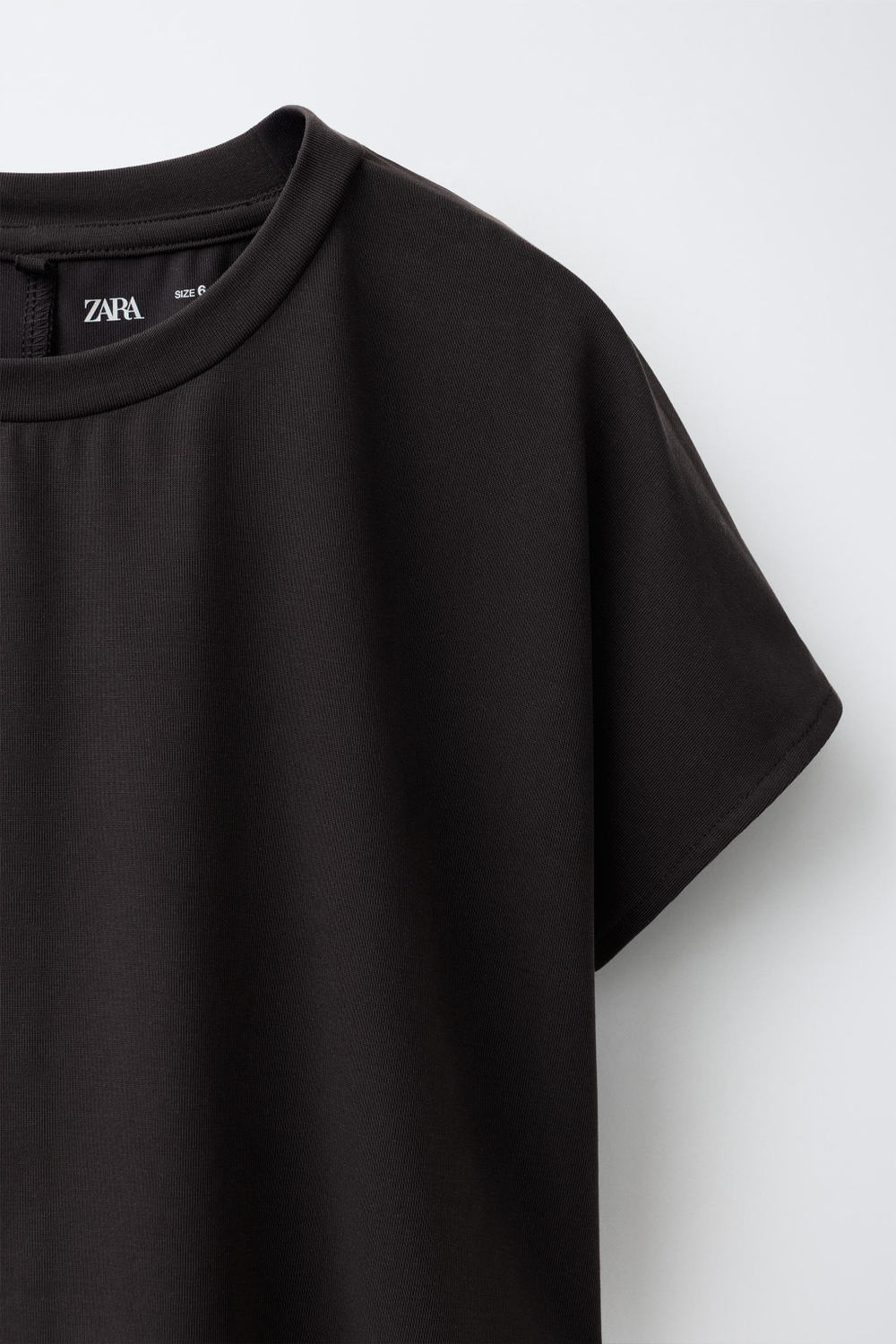 ZARA СПОРТИВНАЯ ФУТБОЛКА СВОБОДНОГО КРОЯ, АНТРАЦИТОВО-СЕРЫЙ