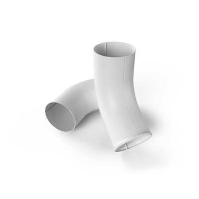 Сливное колено 125*90мм OSNO RAL 9003