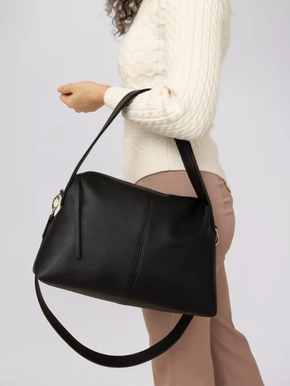 Сумка женская через плечо средняя натуральная кожа