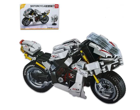 Конструктор Leibao " Мотоцикл  Agusta F4RR белый " , 430 деталей