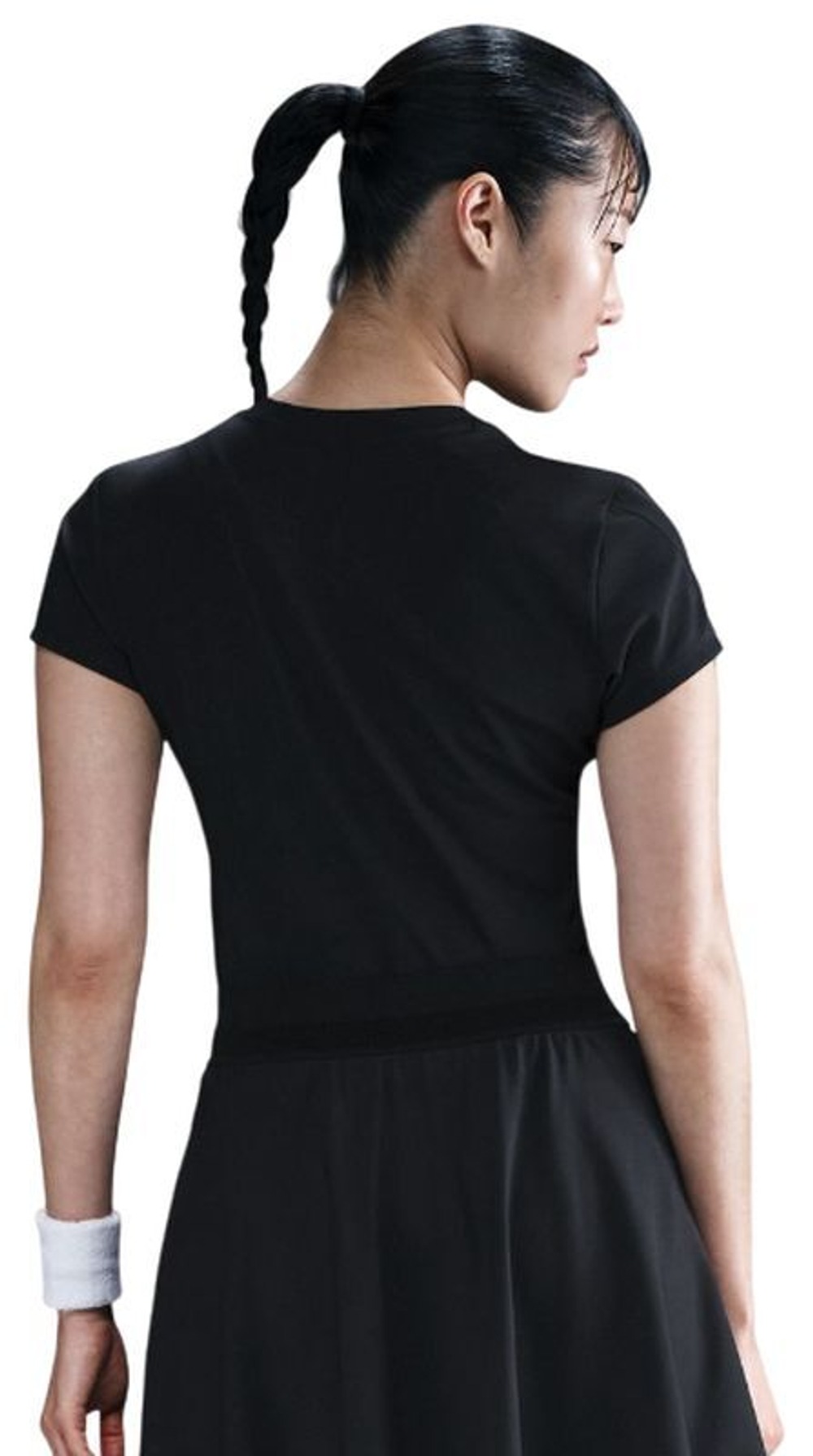 Женская теннисная футболка Nike Court Advantage Dri-Fit Short-Sleeve Tennis - черный