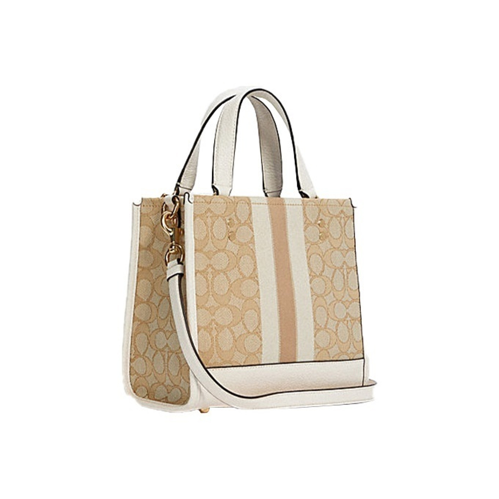 Сумка C8417 Dempsey Tote 22 In Signature Jacquard With Stripe And Coach Patch