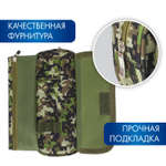 Пенал BRAUBERG для мальчиков 1 отделение органайзер мягкий "Military" зеленый 21х5х9 см (2 штуки в упаковке)