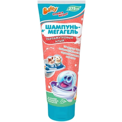Шампунь-мегагель детский серии "Космический" D0158-R (Baffy)