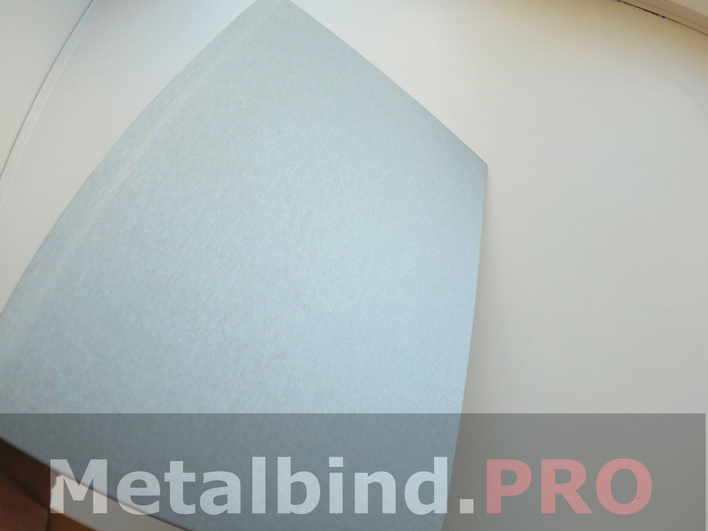 Твердые обложки O.HARD COVER TECHNO A4+ (портрет) 304x212 mm с покрытием TECHNO «под металл» CЕРЕБРО и ЗОЛОТО