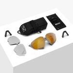 Спортивные очки Scicon Aerojet Titanium Sunglasses Crystal Gloss Multi Mirror Bronze + Rain Clear Lenses