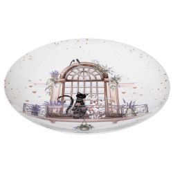 НАБОР ТАРЕЛОК ОБЕДЕННЫХ LEFARD "ЛАВАНДОВЫЕ КОТЫ" 2 ШТ. 25,5*2,5 СМ (КОР=12НАБ.)