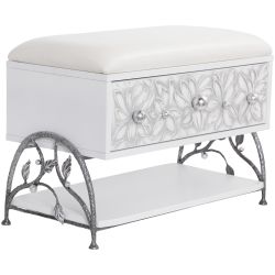 Банкетка Терра Айс Античное Серебро