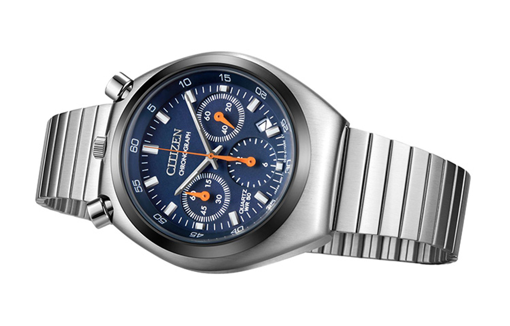 CITIZEN Quartz Movement Stainless Steel Strap Watch Men"s Watches Blue Dial