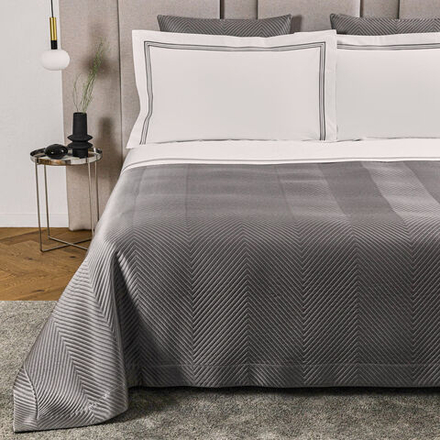 Покрывало Frette Luxury Herringbone Slate Grey (270 x 260 см)