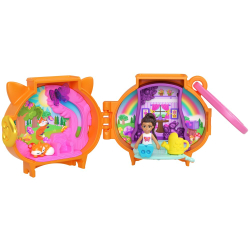 Polly Pocket - Компактный набор лисенка с куклой + аксессуары HRD39