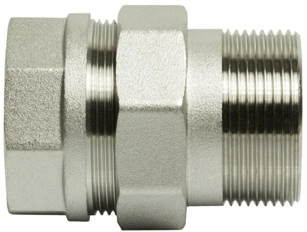 Соединитель с НГ 1.1/2" ВН прям. никель