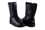 UGG Classic Short Zip Metallic Black