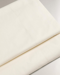 Zara Home - Простыня из ситца (200 нитей), ванильный, 240x280 см