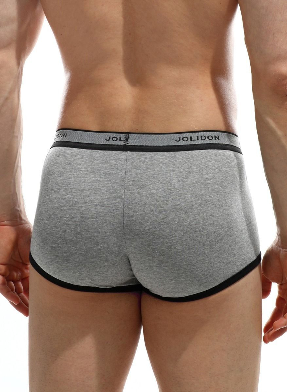 Мужские трусы-боксеры с контрастной тесьмой на резинке (Размер: XL) (Цвет: грязно-синий)