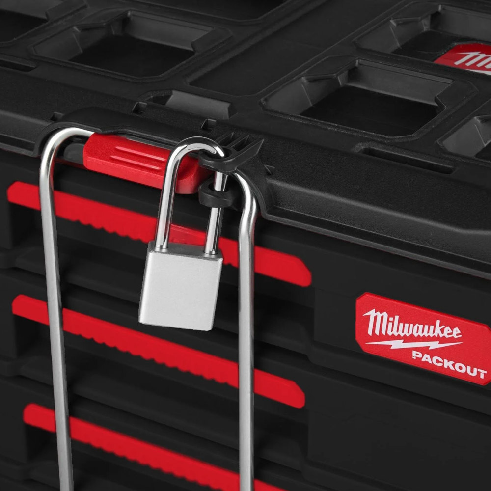 Ящик Milwaukee PACKOUT с 4-мя выдвижными отсеками