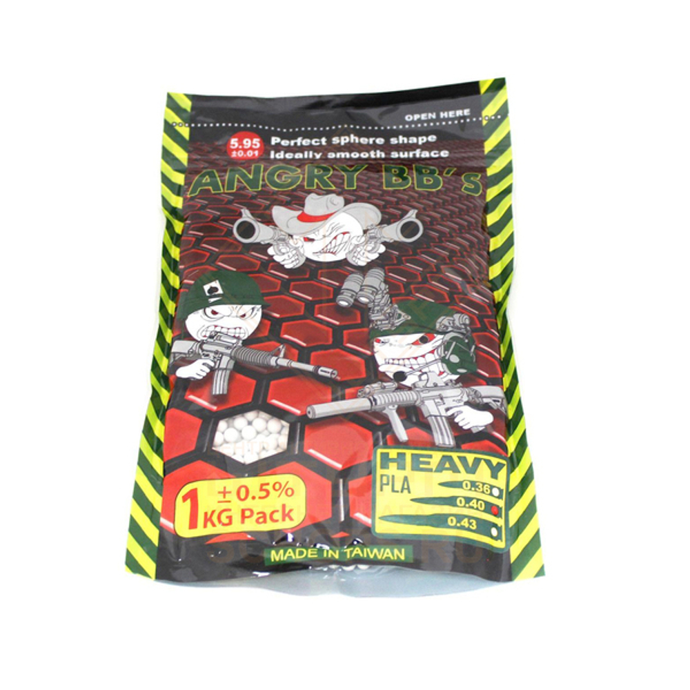 Шары ANGRY BBs 0.40 x 2500, White