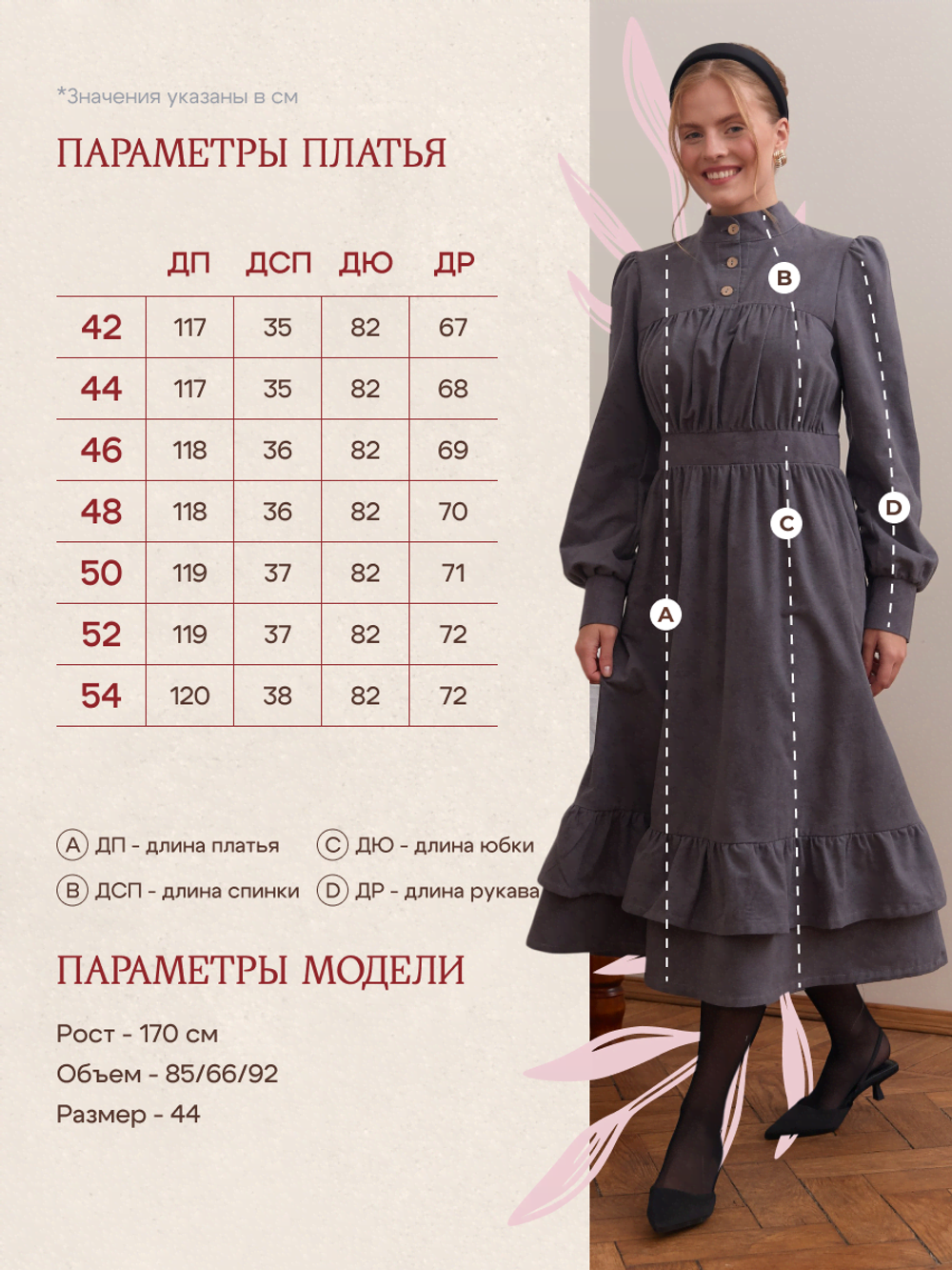 Платье с оборками