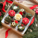 Новогодний цветочный набор · 9 шоколадных горшочков