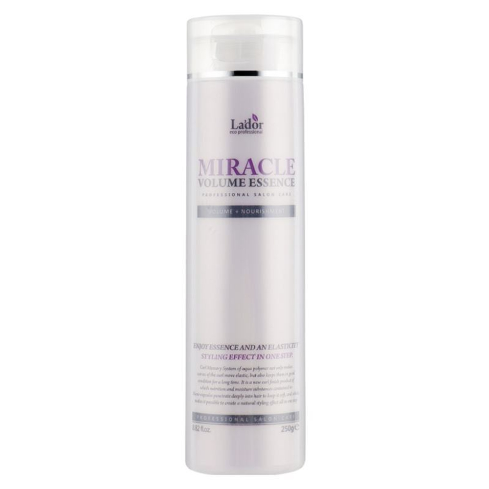 Увлажняющая эссенция для фиксации и объема волос  lador Miracle Volume Essence 250мл.