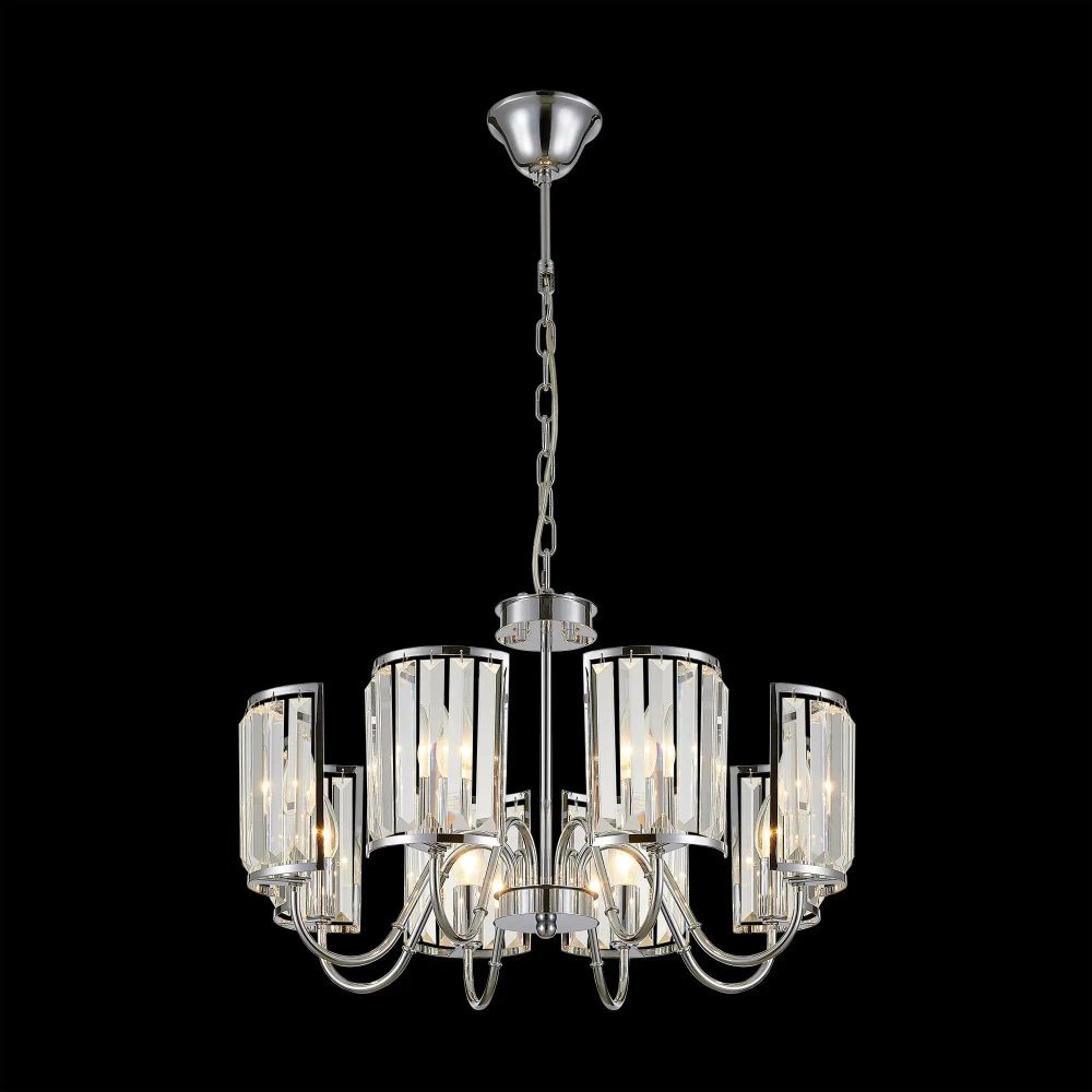 Citilux Грета CL333181 Люстра хрустальная подвесная Хром