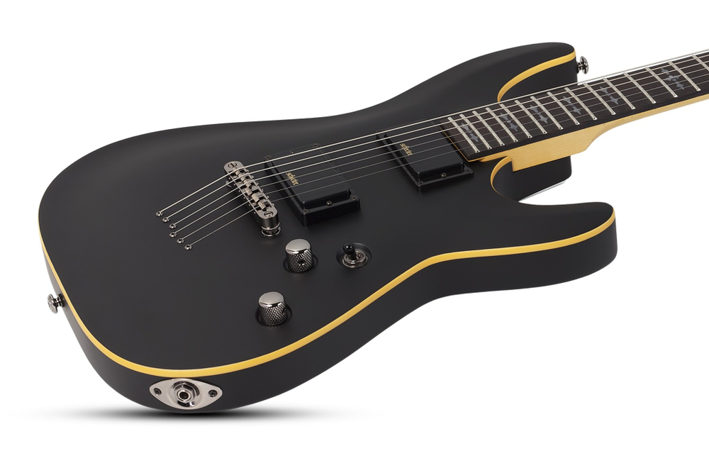 Schecter DEMON-6 AGED BLACK SATIN