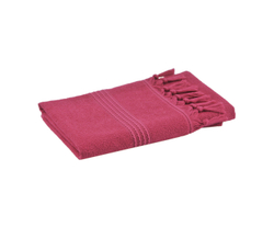 Полотенце 50x100 Hamam Meyzer Tassels малиновое