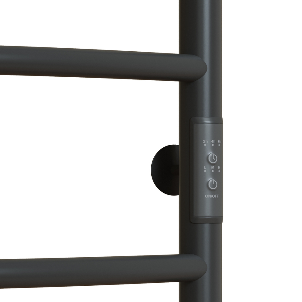 Полотенцесушитель MIXLINE CAPELLA  60х50 (таймер, 201 Вт, 4 перекладины) электрический ГРАФИТ