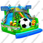 Коммерческий надувной батут «Футбол», 10*10*6 м