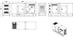 Дизельный генератор ТСС АД-100С-Т400-1РКМ9 в шумозащитном кожухе