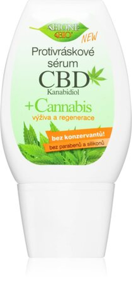 Bione Cosmetics Cannabis CBD - питательная сыворотка против морщин /   40  ml  / GTIN 8595061618650