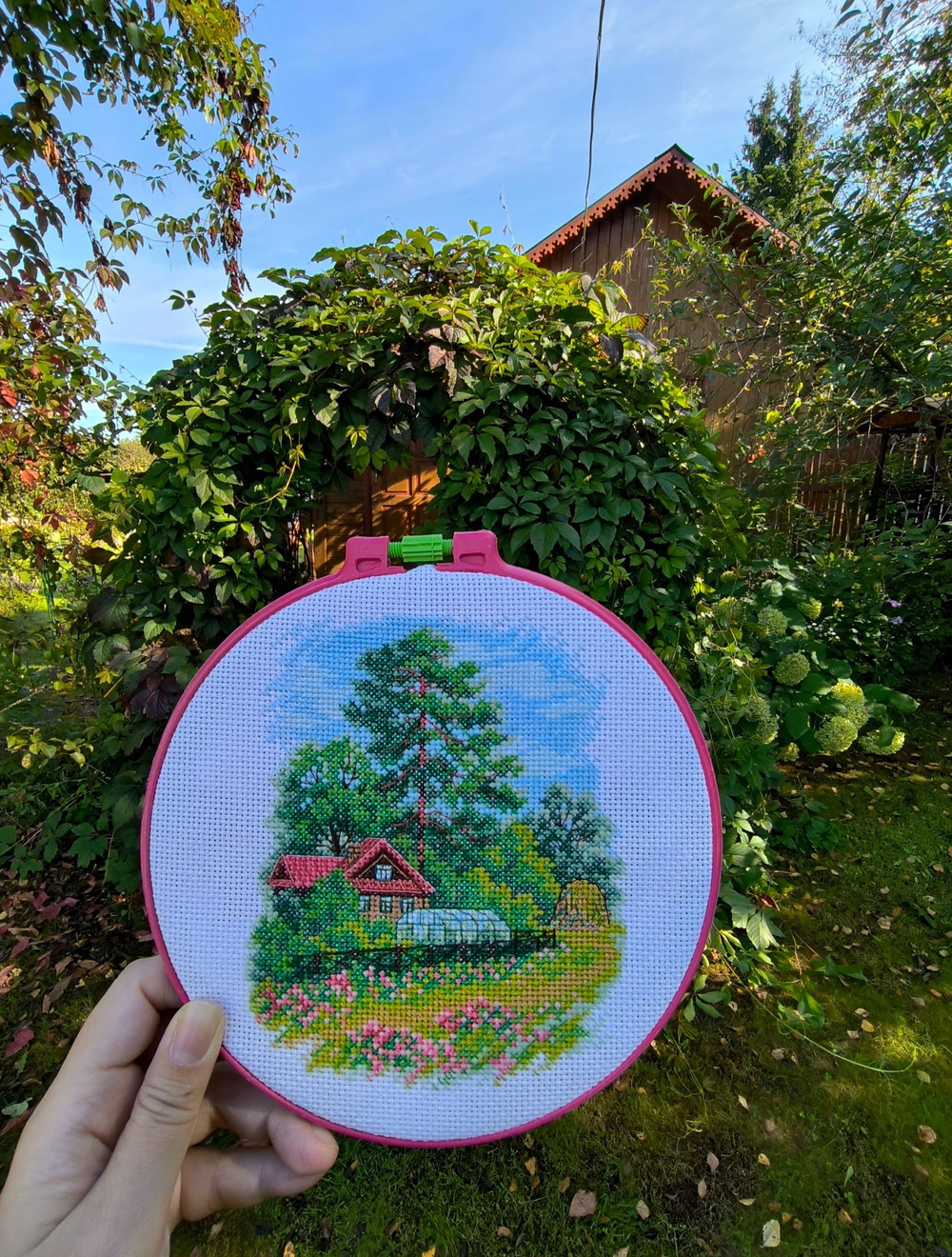 Набор для вышивания крестом Искусница "Дачная идиллия"