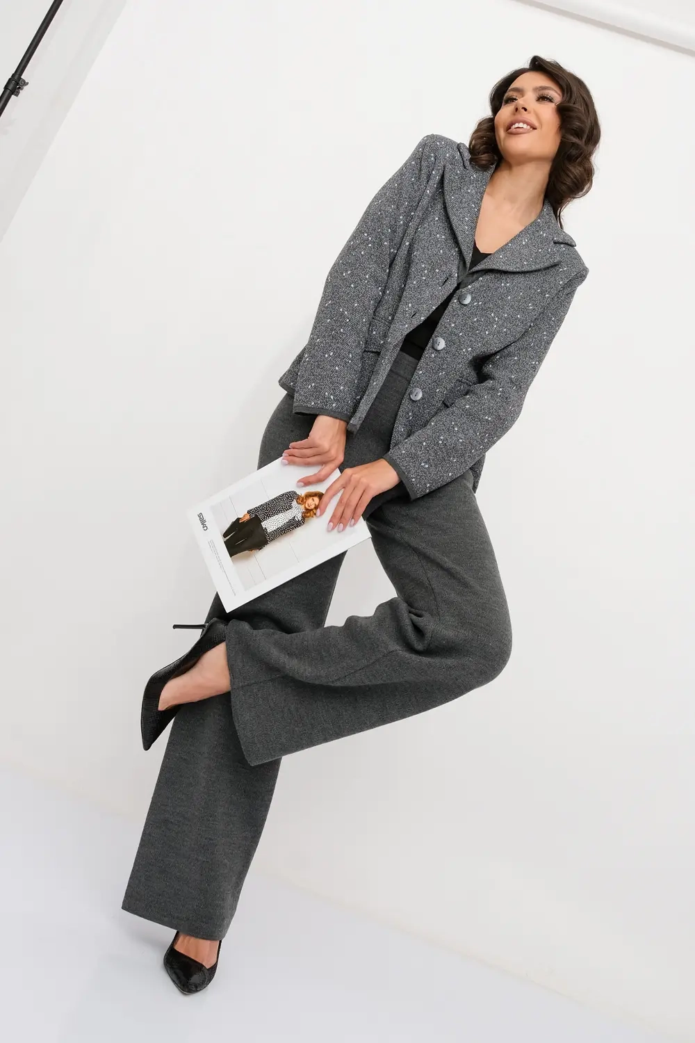 Жакет Д 3409/серо-джинсовый