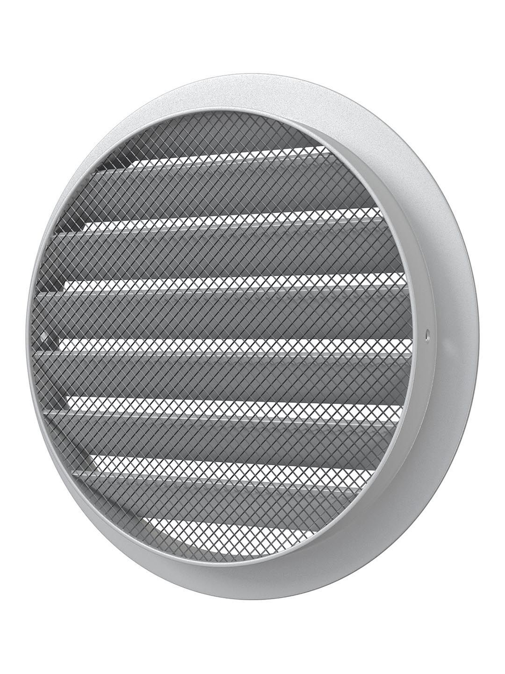 Решетка вентиляционная РКМ фланец D125 сетка D150 алюминий ERA