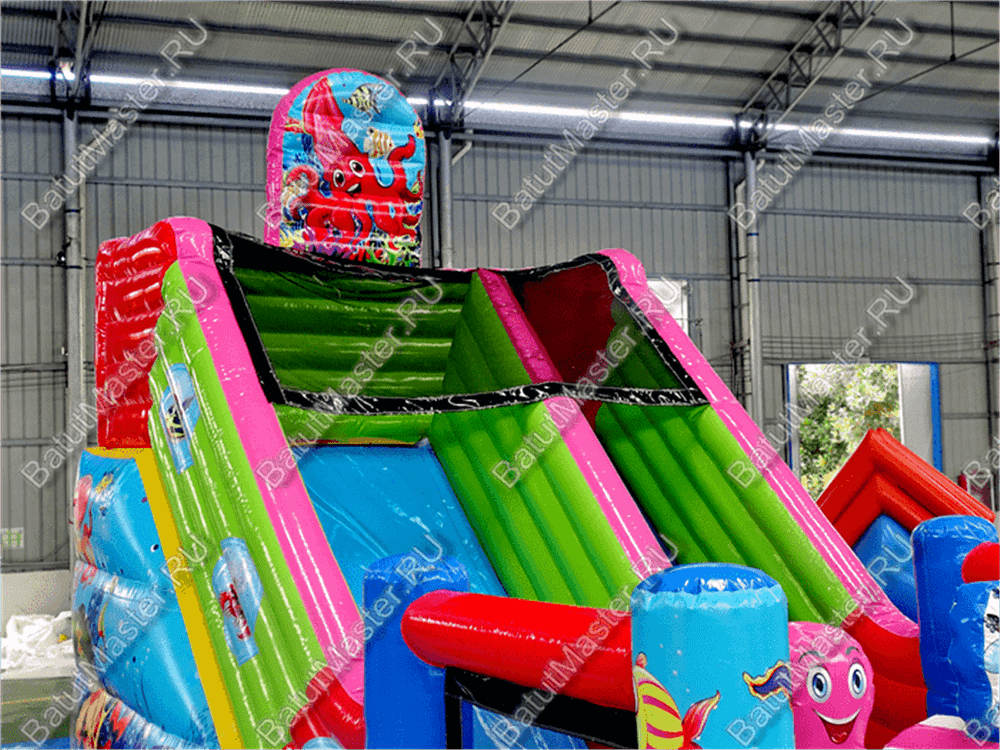 Батут-горка "Приключения рыбки" 7*5*6 м