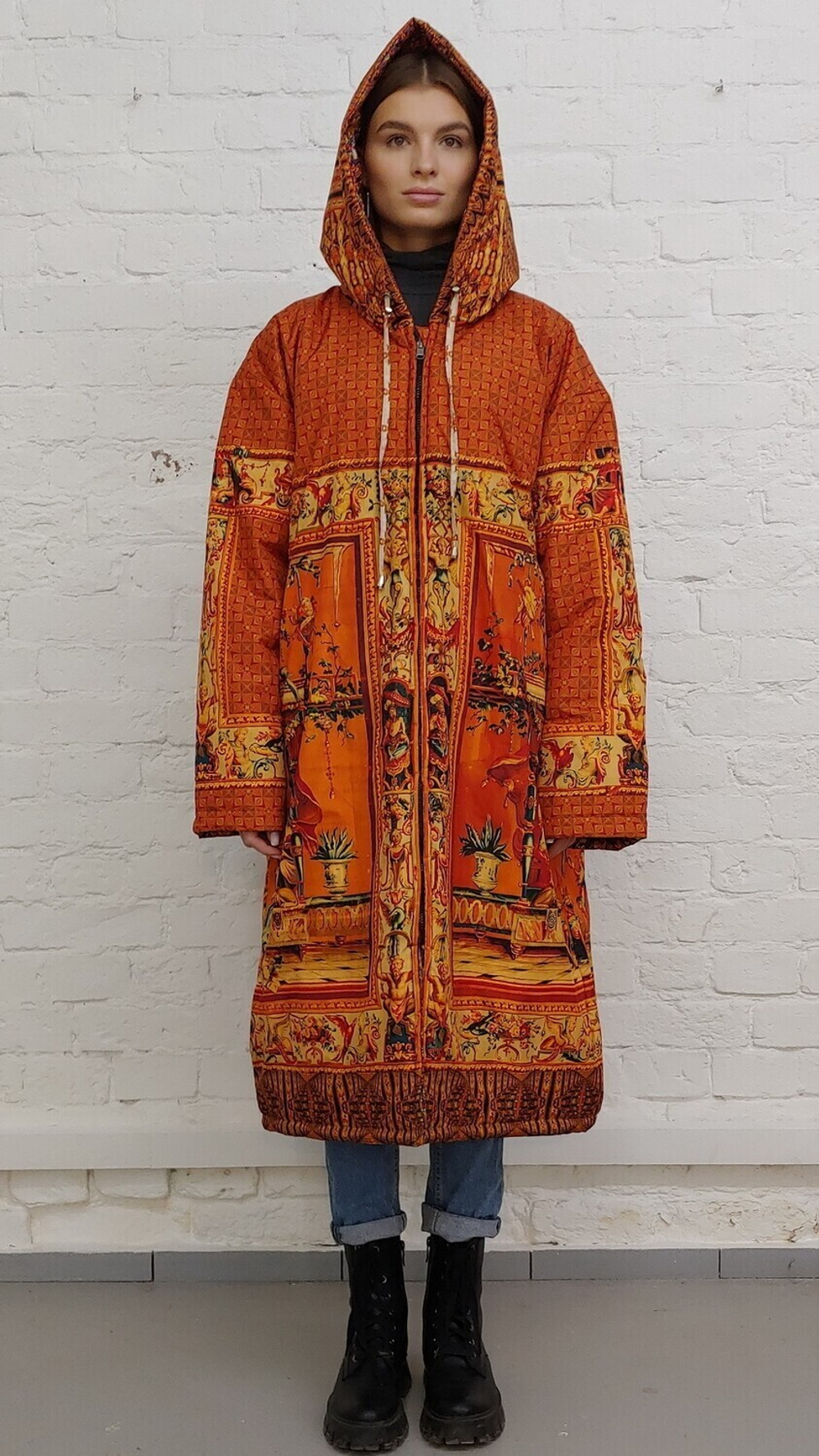 Двустороннее пальто-парка