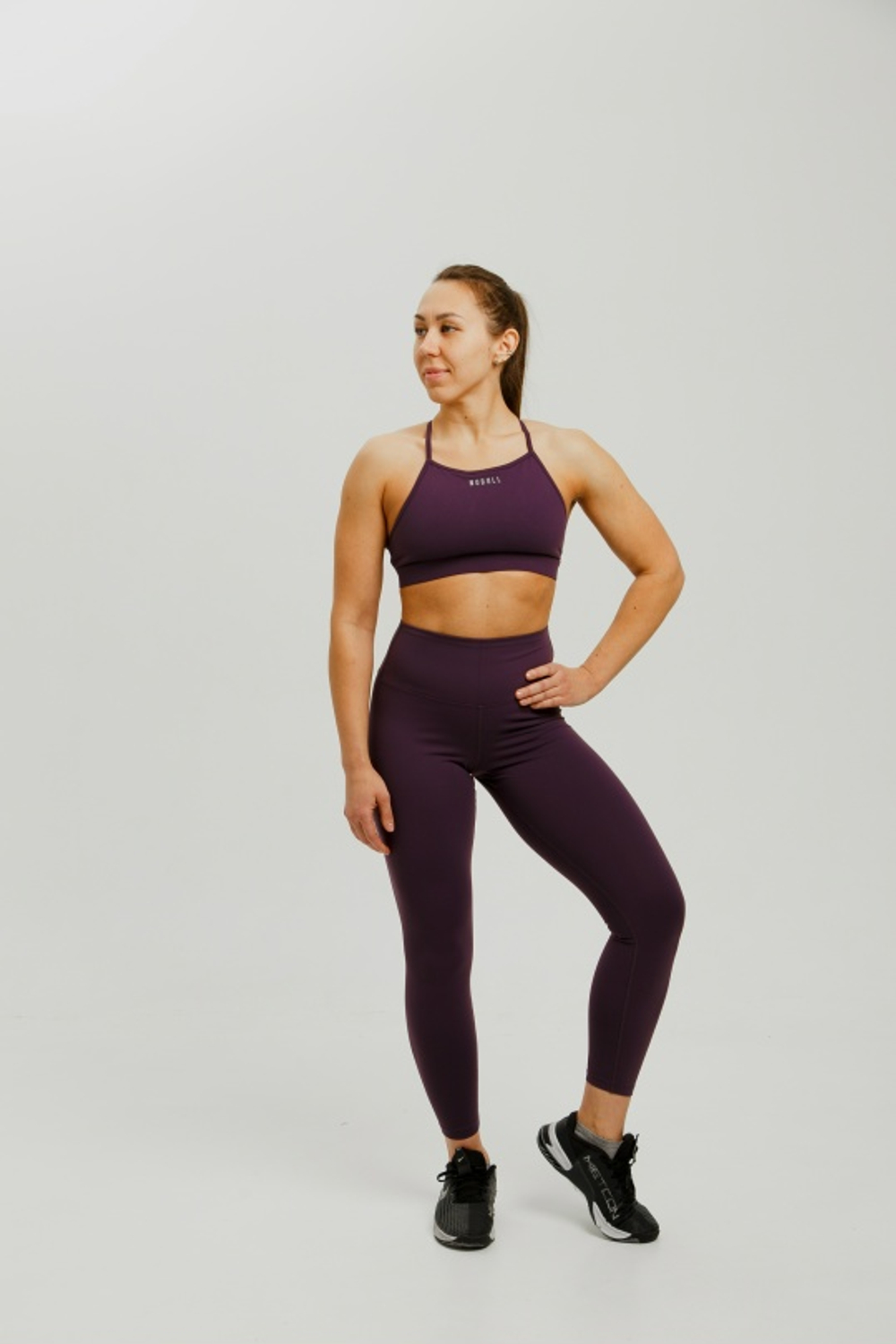 Легинсы NOBULL фиолетовые длинные