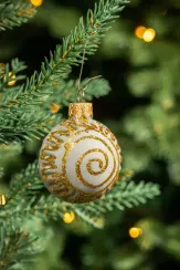 Елочное украшение Ёжик, стекло, 6 см., 1 шт., Витус (А21)