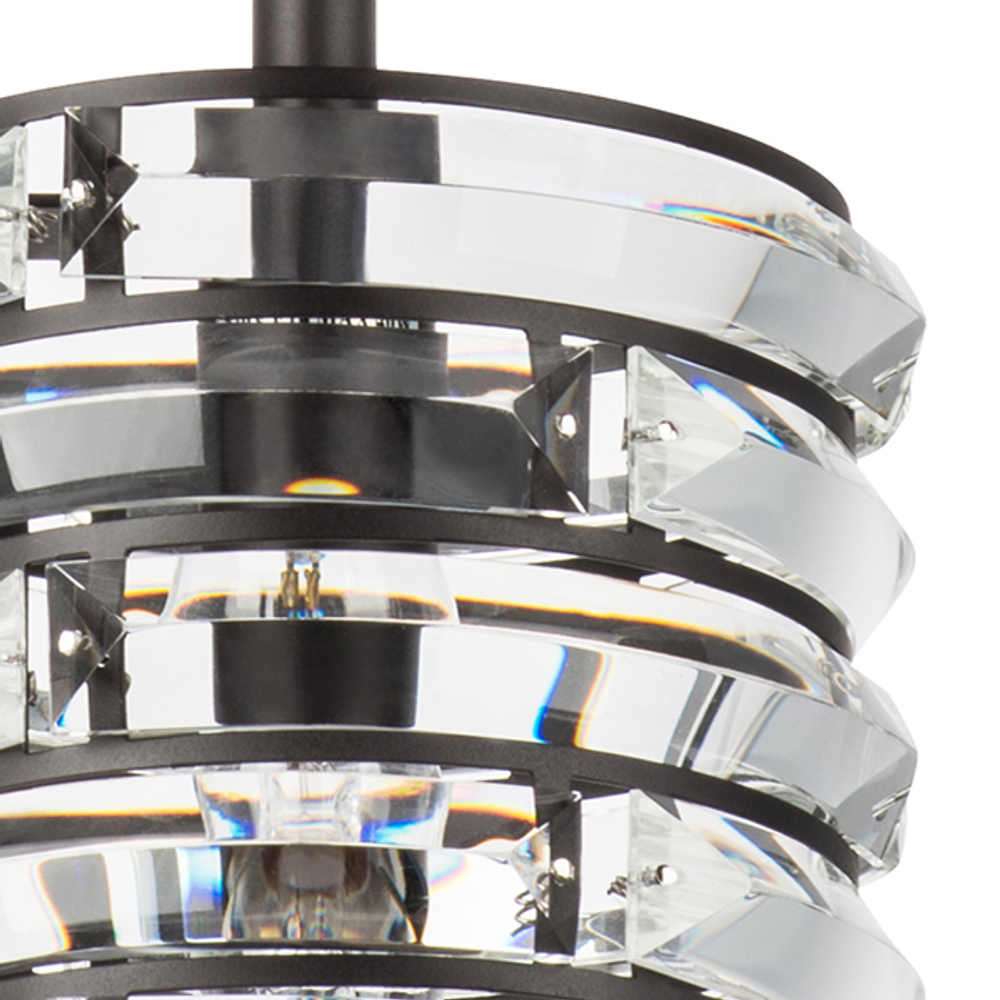 746018 Люстра AMERIGO 1х40W E14 УМБРА ПРОЗРАЧНЫЙ