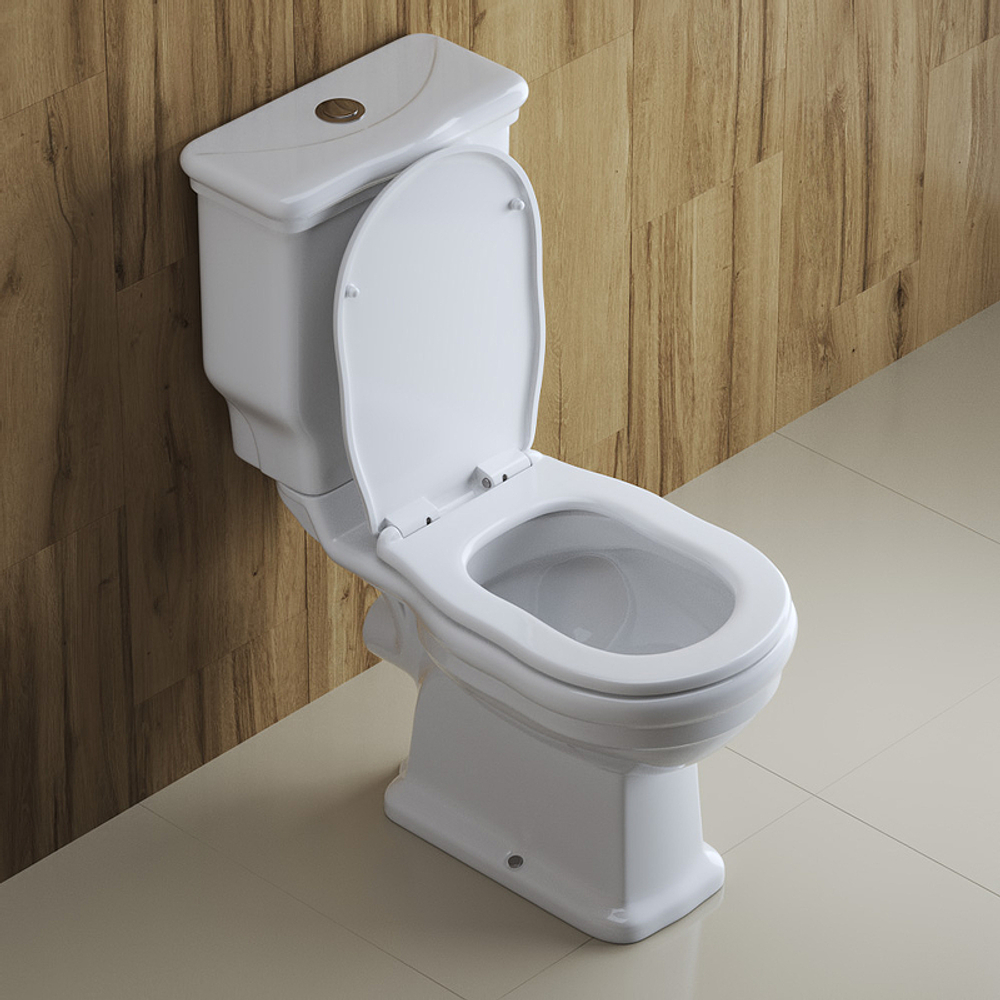 Унитаз компакт BelBagno Boheme BB115CPR/BB115SC с бачком и сиденьем Микролифт